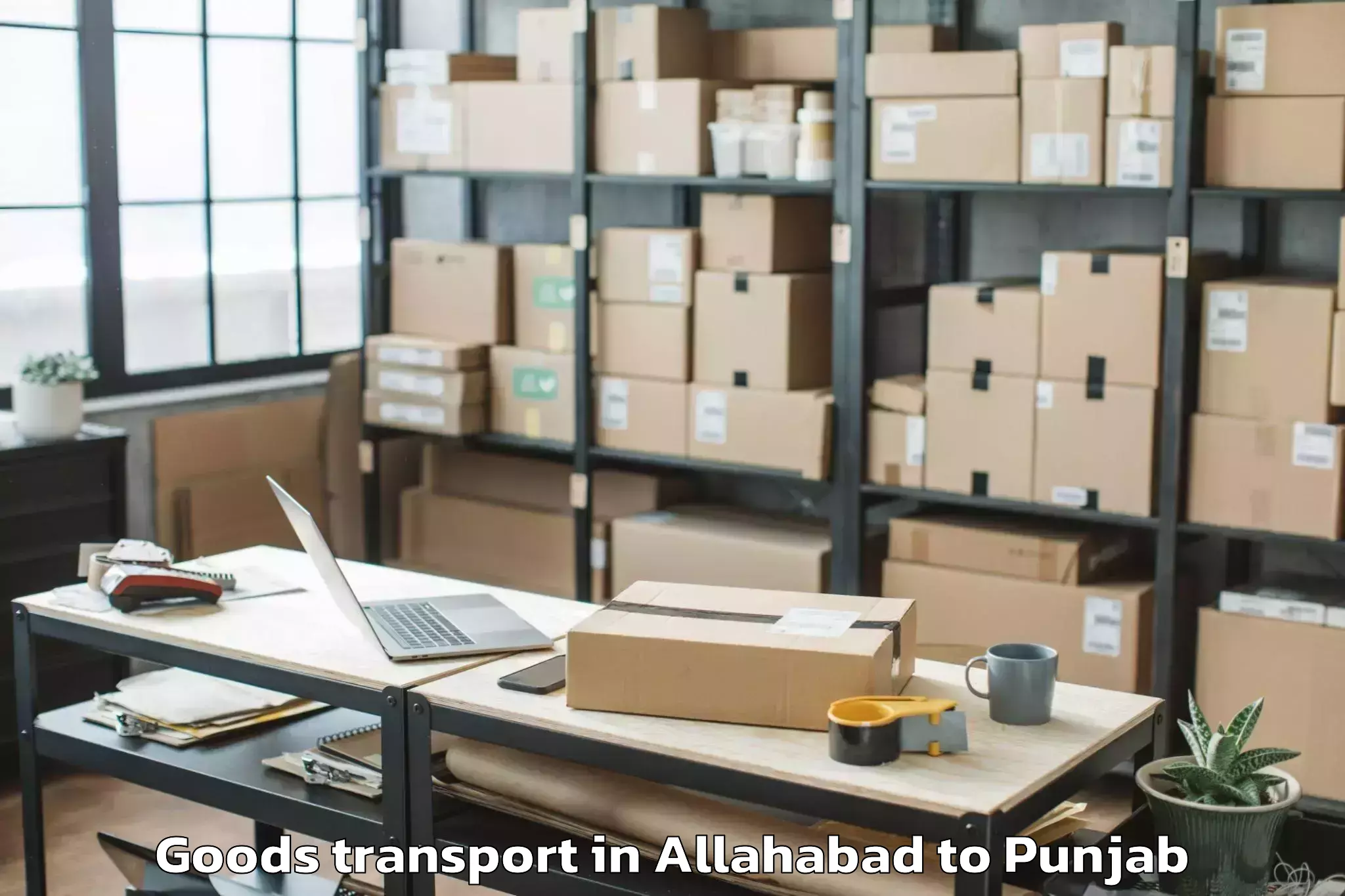 Book Allahabad to Patiala Goods Transport